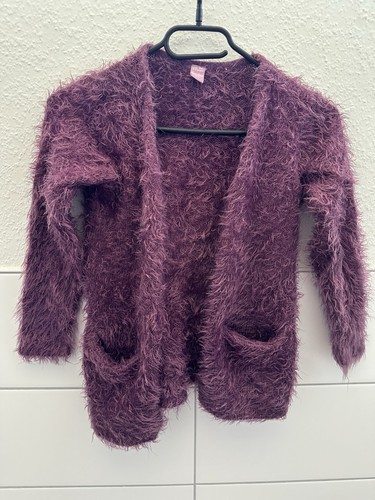 Kuschel cardigan lila - h&m, kuschel-cardigan