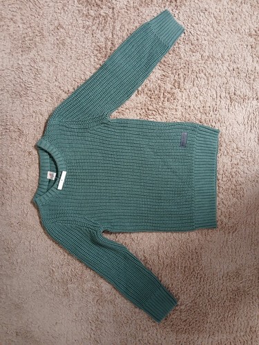 Strickpullover 110 grün - strickpullover,