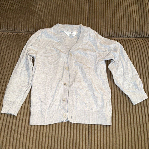 Strickjacke baumwolle grau - h&m,