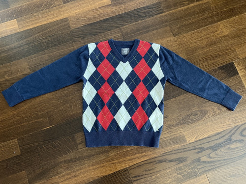 Blauer pullover strick - blauer,